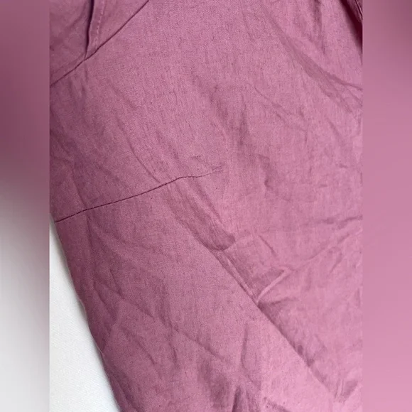 Women's Mauve Linen Blouse NWT 2X - Picture 3 of 7